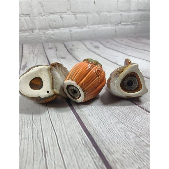 3 Pc. Fall Thanksgiving Salt & Pepper Shakers with Toothpick Holder - Picture 5 of 5